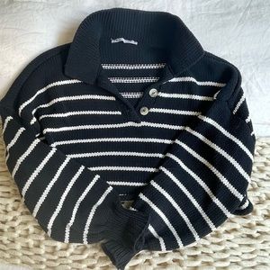 Zara Cropped Collared Sweater